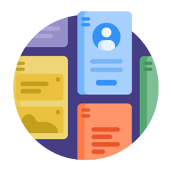 User Interfaces card component icon